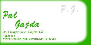 pal gajda business card